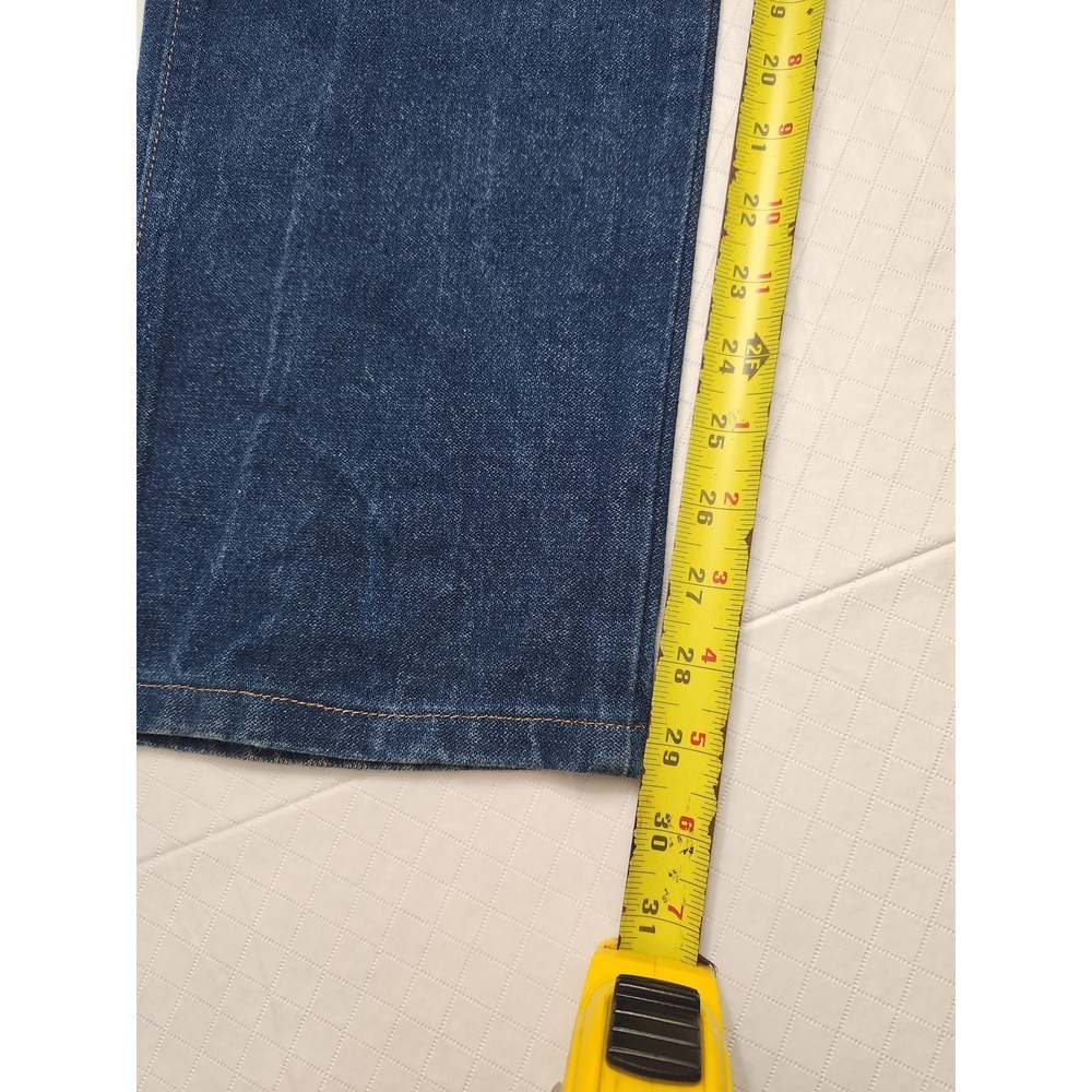 Wrangler 13MWZ Cowboy Cut Jeans Mens 30x30 Blue Straight Leg Dark Wash Denim - Picture 7 of 10